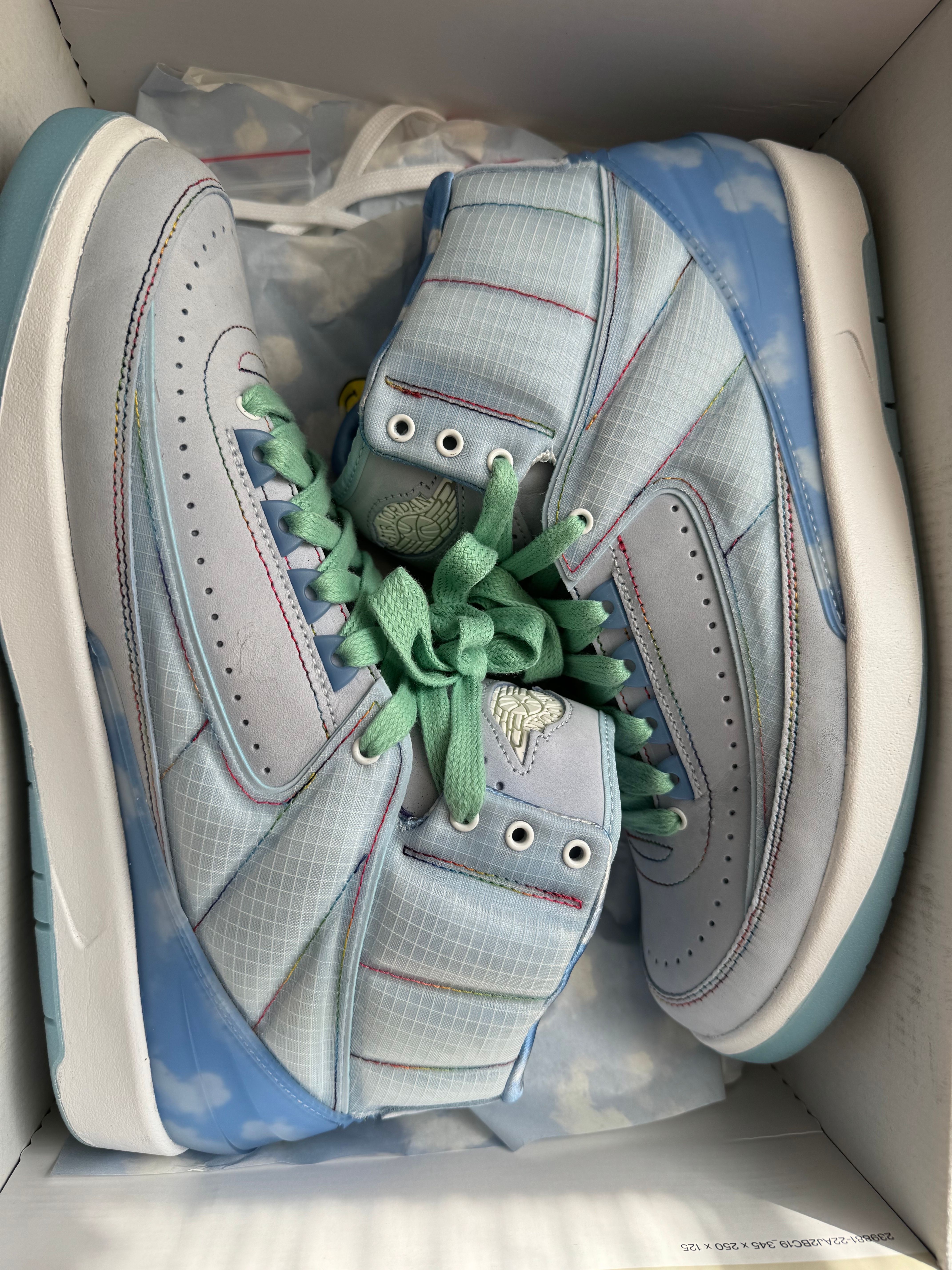 J Balvin × Nike Air Jordan 2 Retro SP "Celestine Blue/White/Multi Color"