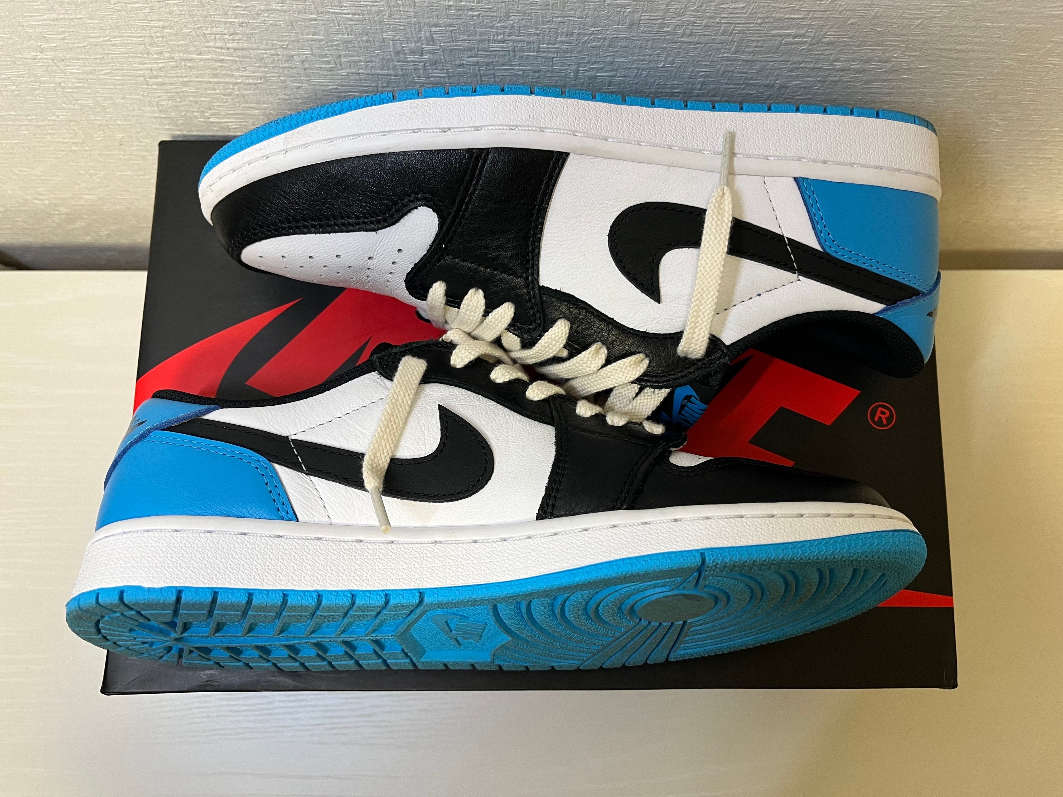 Nike Air Jordan 1 Low OG "Black and Dark Powder Blue/UNC"