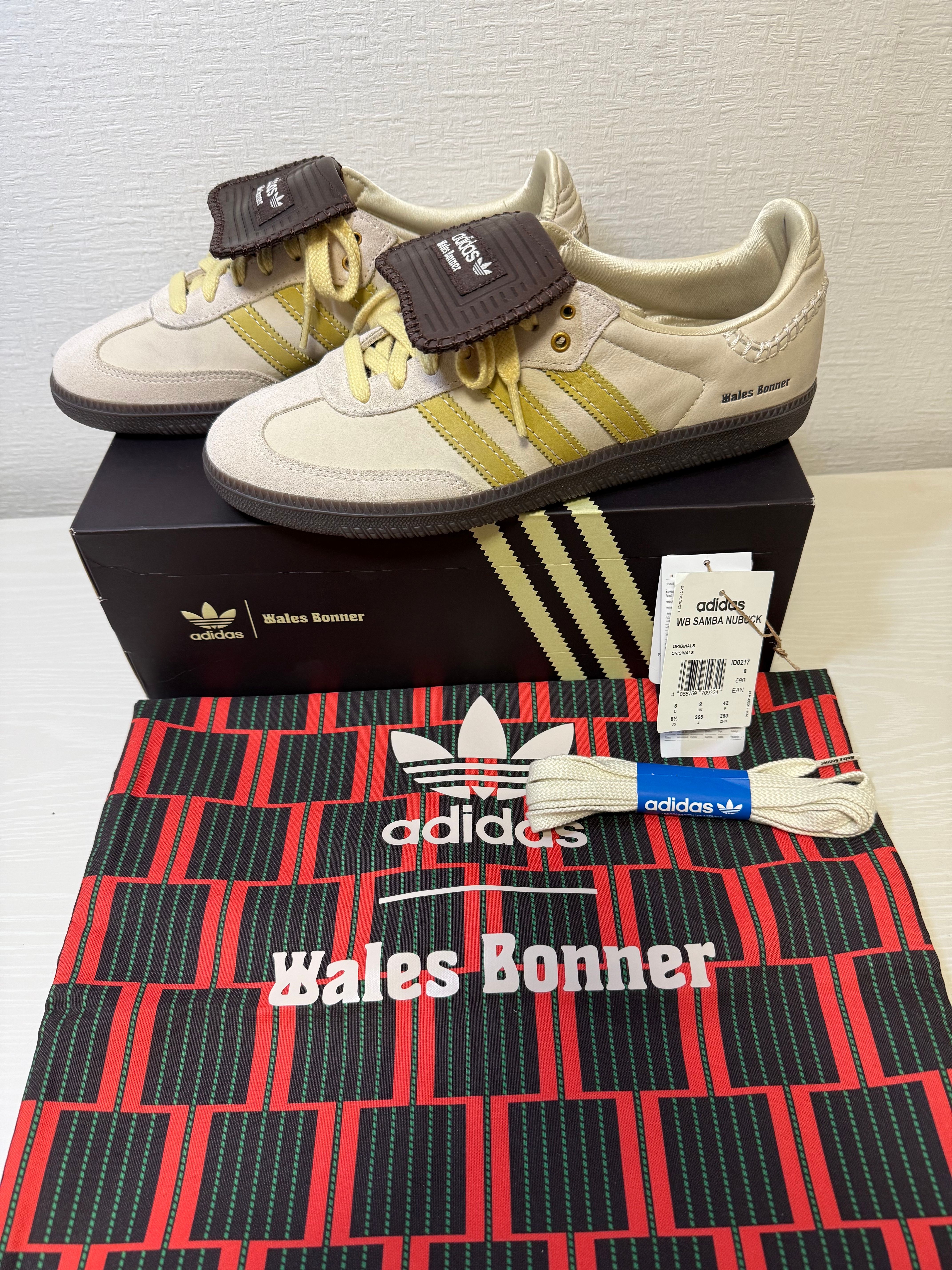 Wales Bonner × adidas Samba Nubuck "Beige"