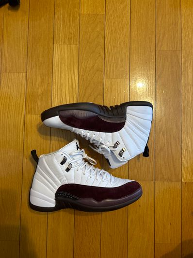 A Ma Maniere × Nike Women's Air Jordan 12 "White and Burgundy Crush"