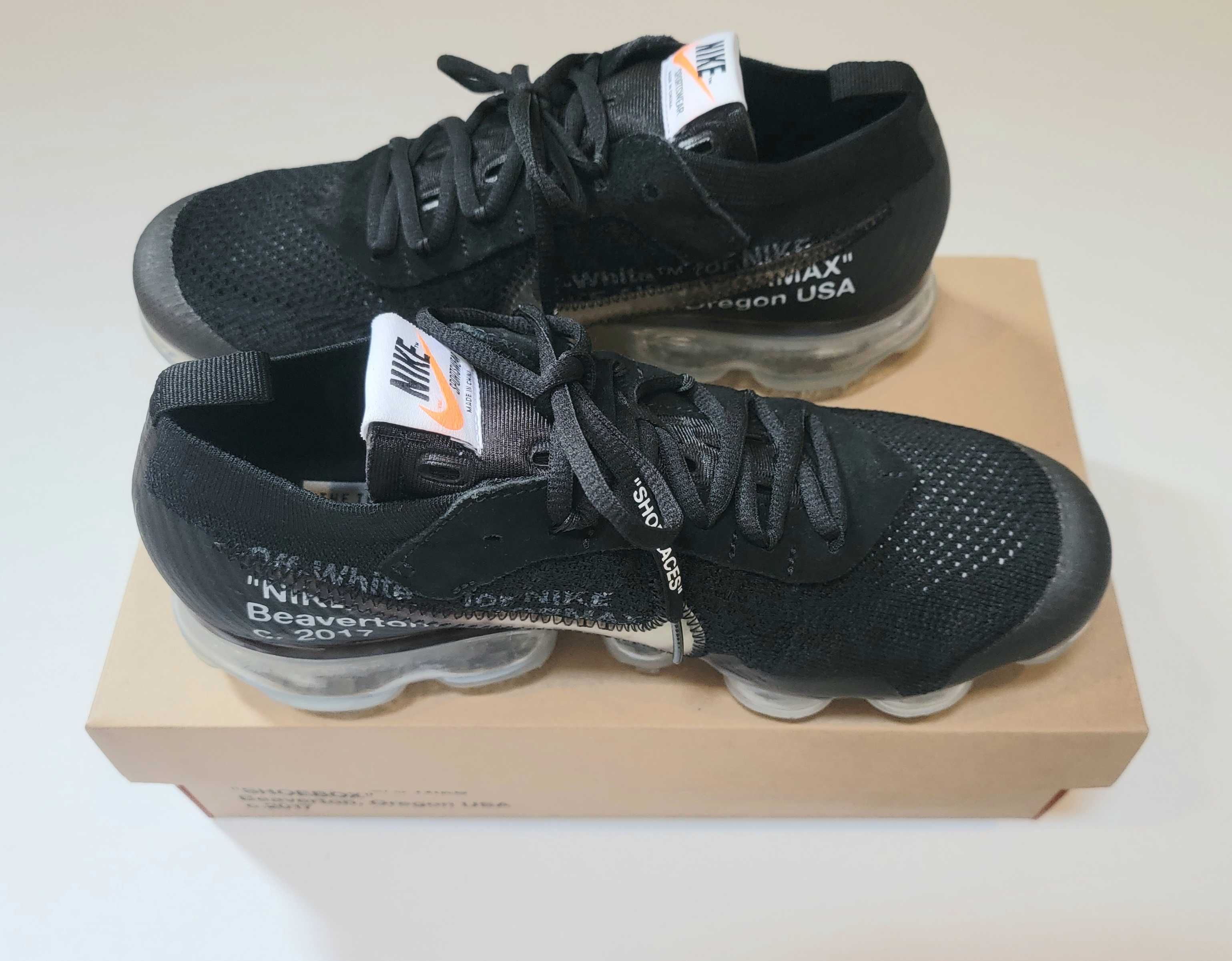 Off-White × Nike Air Vapormax "Black/Total Orange/Clear"