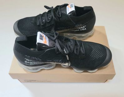 Off-White × Nike Air Vapormax "Black/Total Orange/Clear"