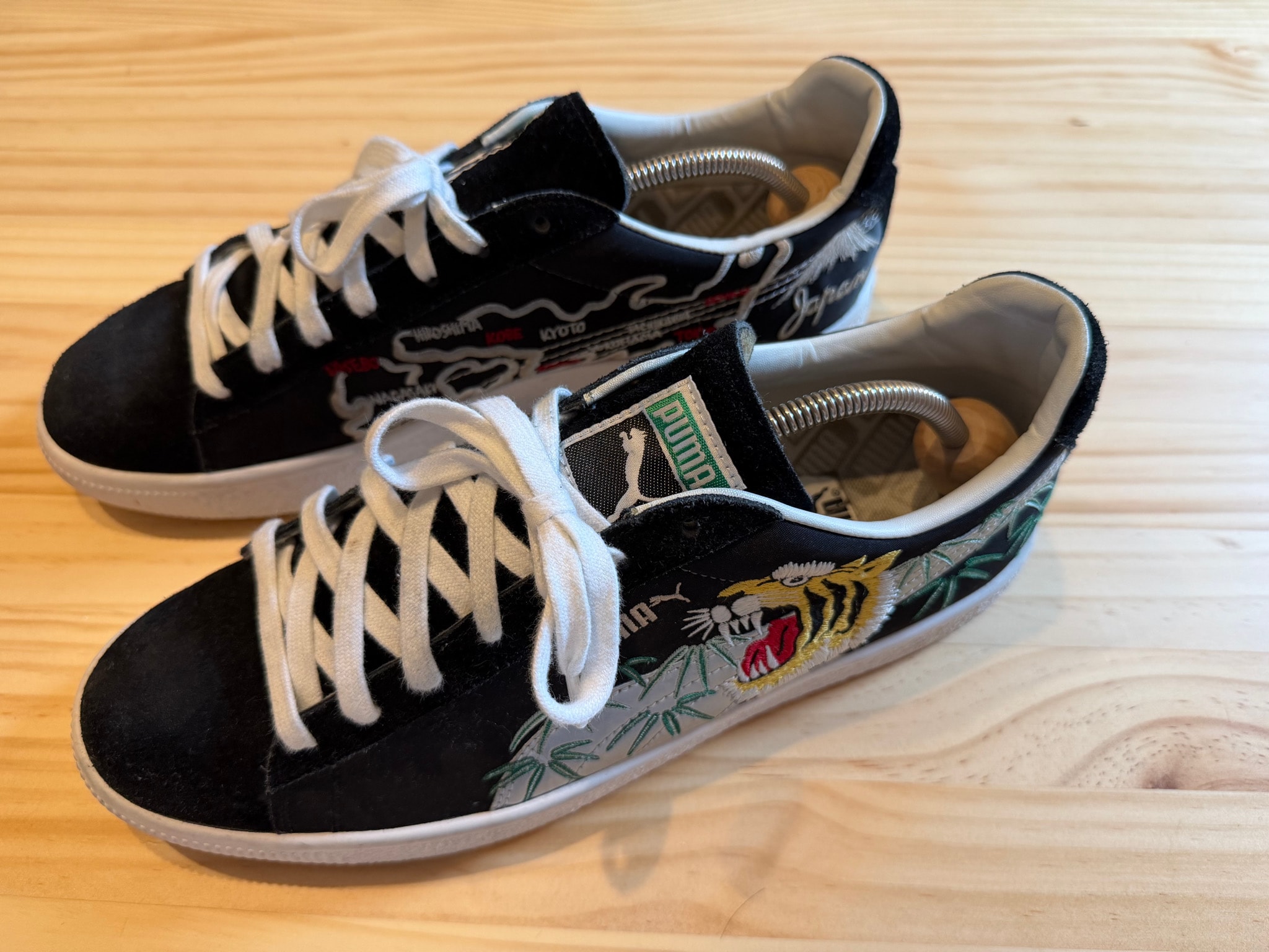 atmos × Puma Suede Vintage MIJ Sukajan "Black"  