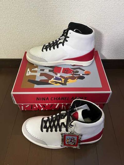 Nina Chanel Abney × Nike Women's Air Jordan 2 High "White and Gym Red"