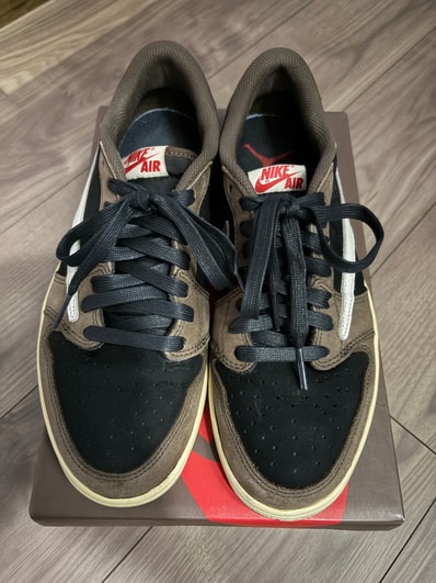 Travis Scott × Nike Air Jordan 1 Low OG SP-T "Black/Dark Mocha"