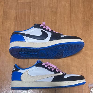 Travis Scott × fragment design × Nike Air Jordan 1 Low OG SP "Military Blue"