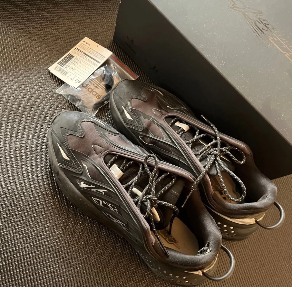 GUCCIMAZE × adidas Ozrah "Core Black/Grey Six"