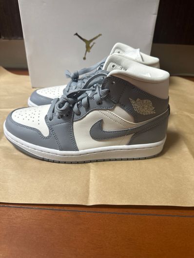 Nike Women's Air Jordan 1 Mid "Grey/Sail"