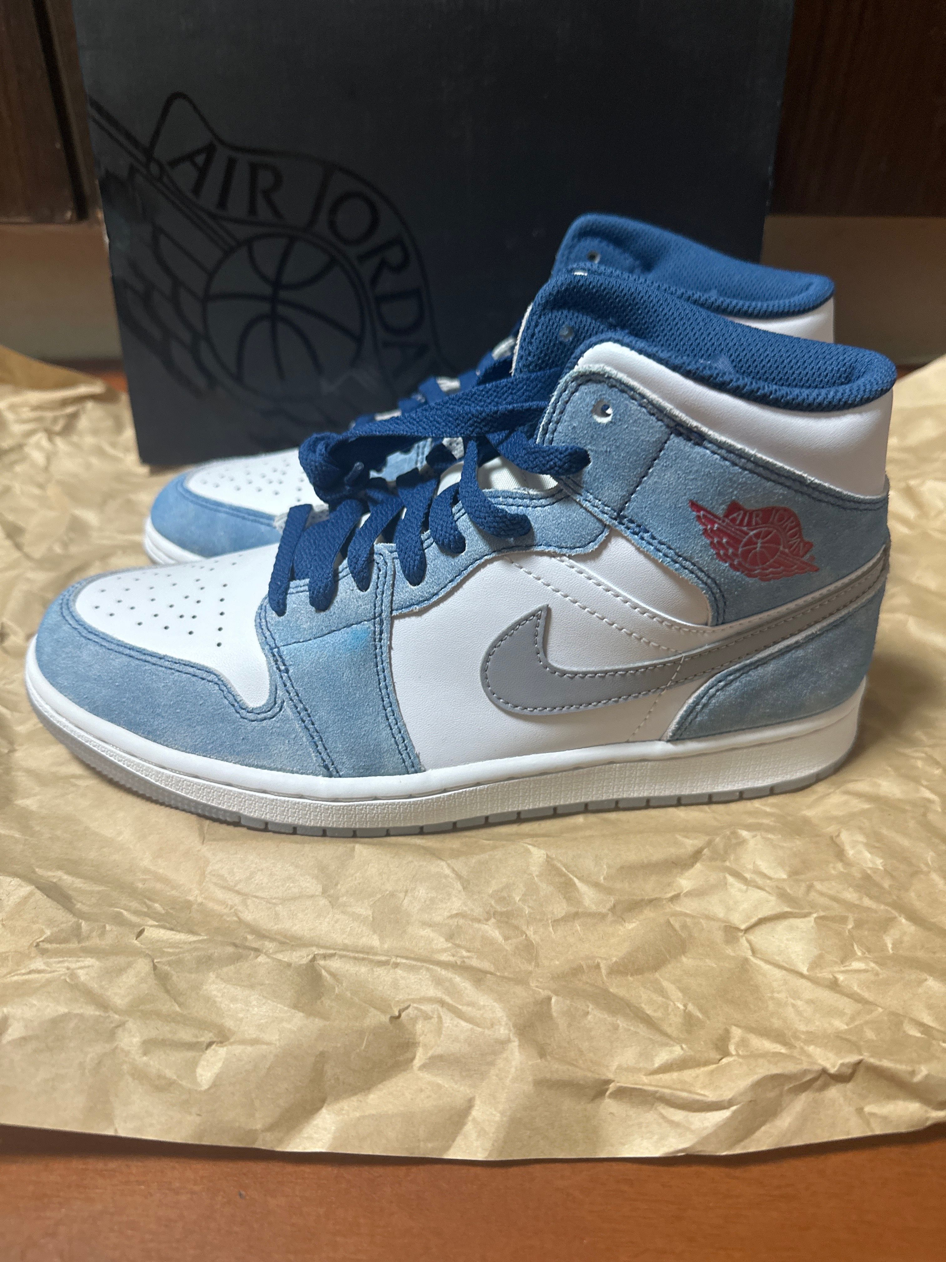 Nike Air Jordan 1 Mid SE "White/Hyper Royal/Red"