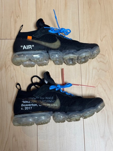 Off-White × Nike Air Vapormax "Black/Total Orange/Clear"