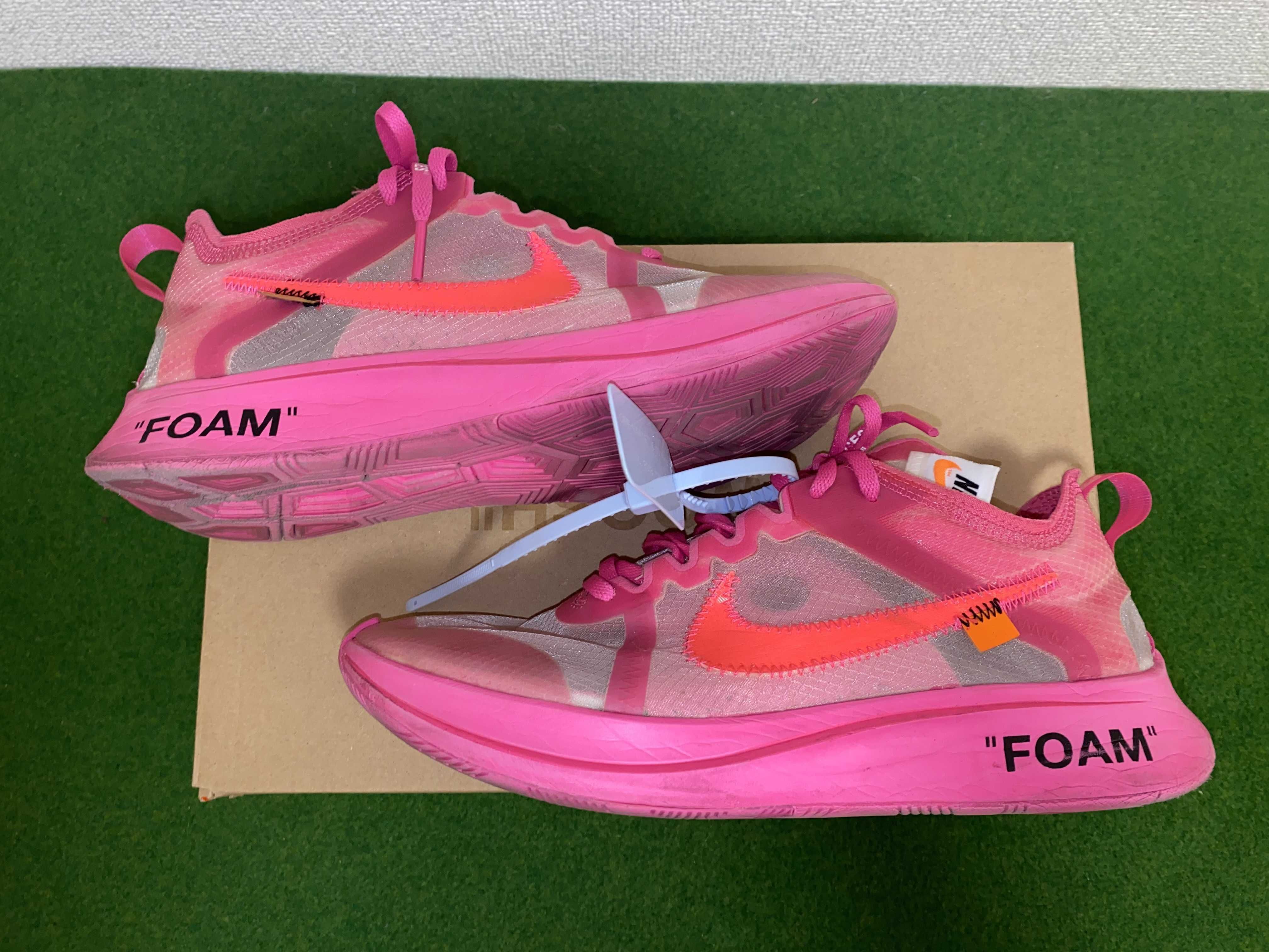 Off-White × Nike Zoom Fly "Pink"