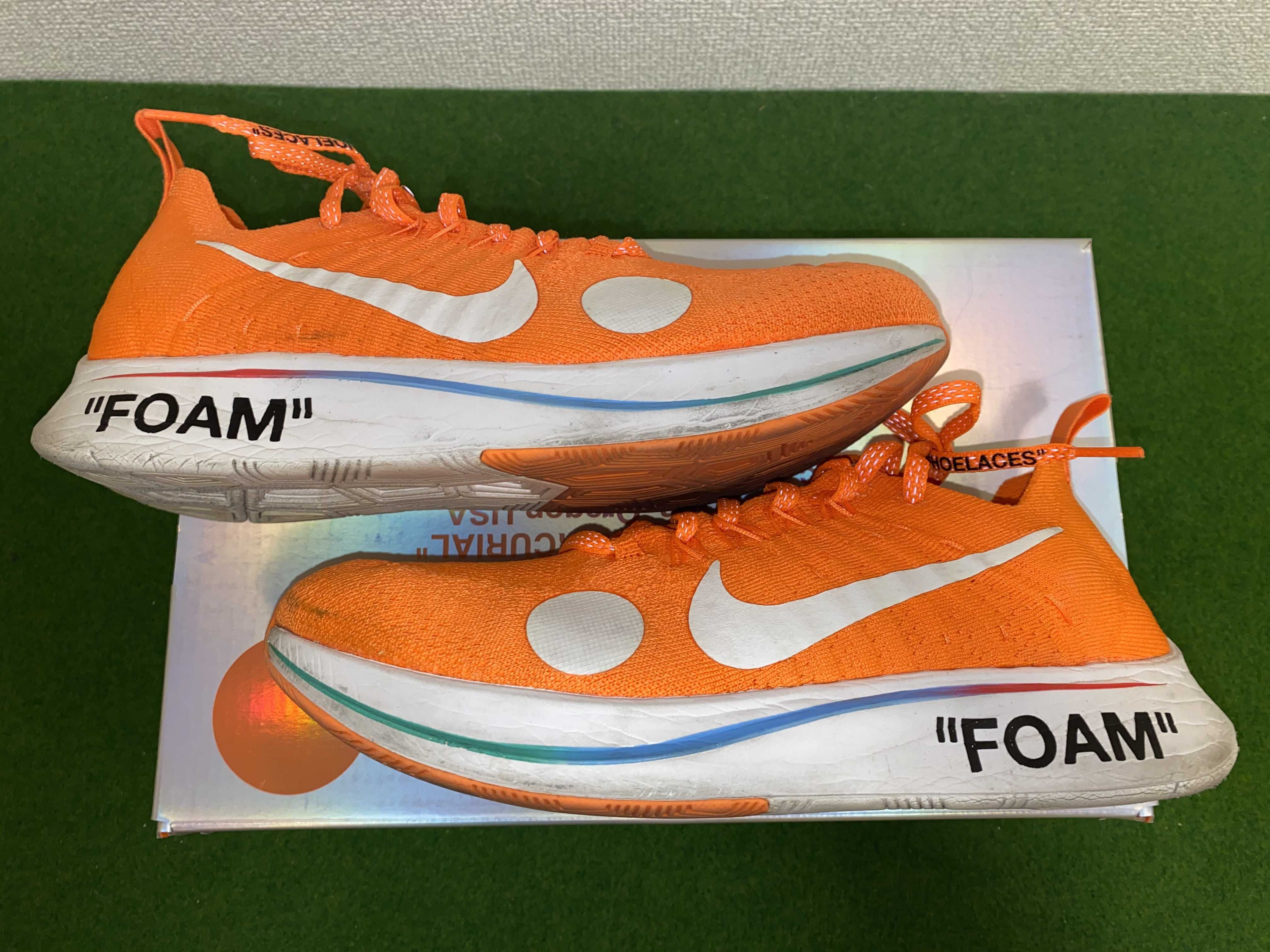 Off-White × Nike Zoom Fly Mercurial Flyknit "Total Orange/White/Volt"