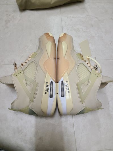 Off-White × Nike Women's Air Jordan 4 SP "Sail"