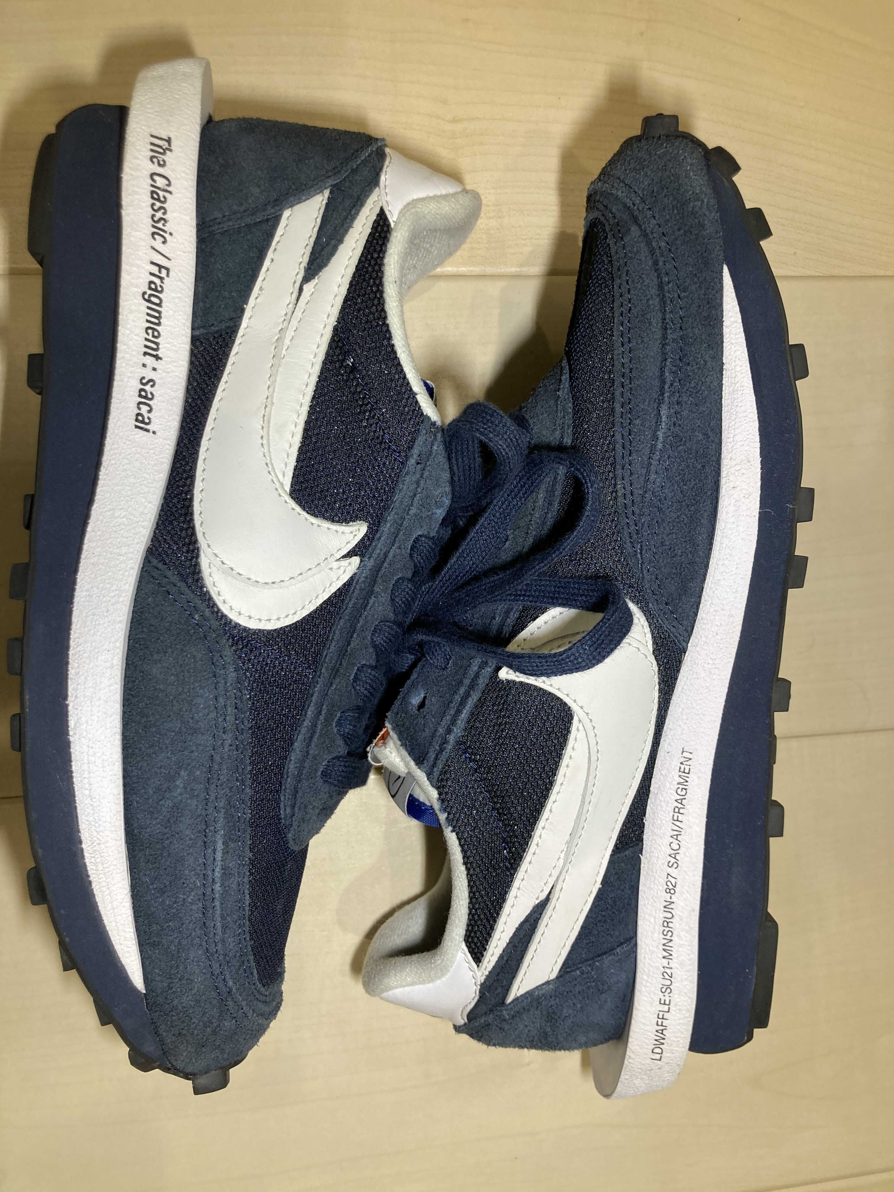 Fragment × sacai × Nike LD Waffle "Blackended Blue"