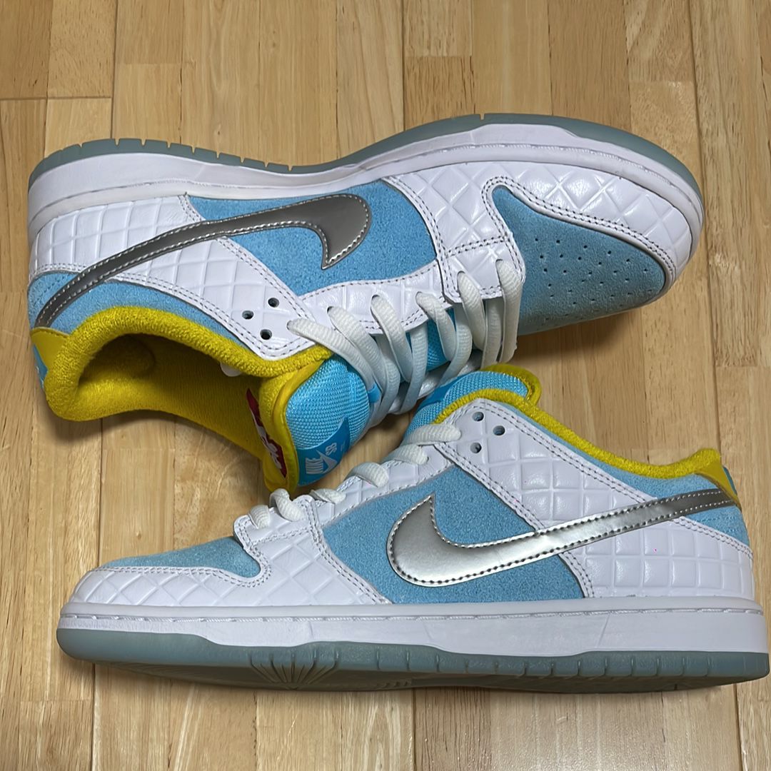 FTC × Nike SB Dunk Low "White/Blue"