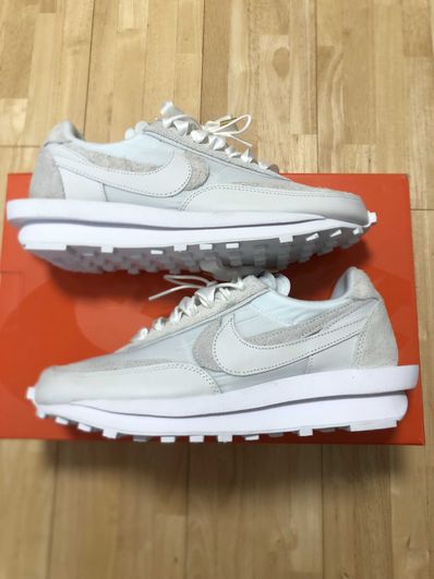 sacai × Nike LDV Waffle "Triple White"