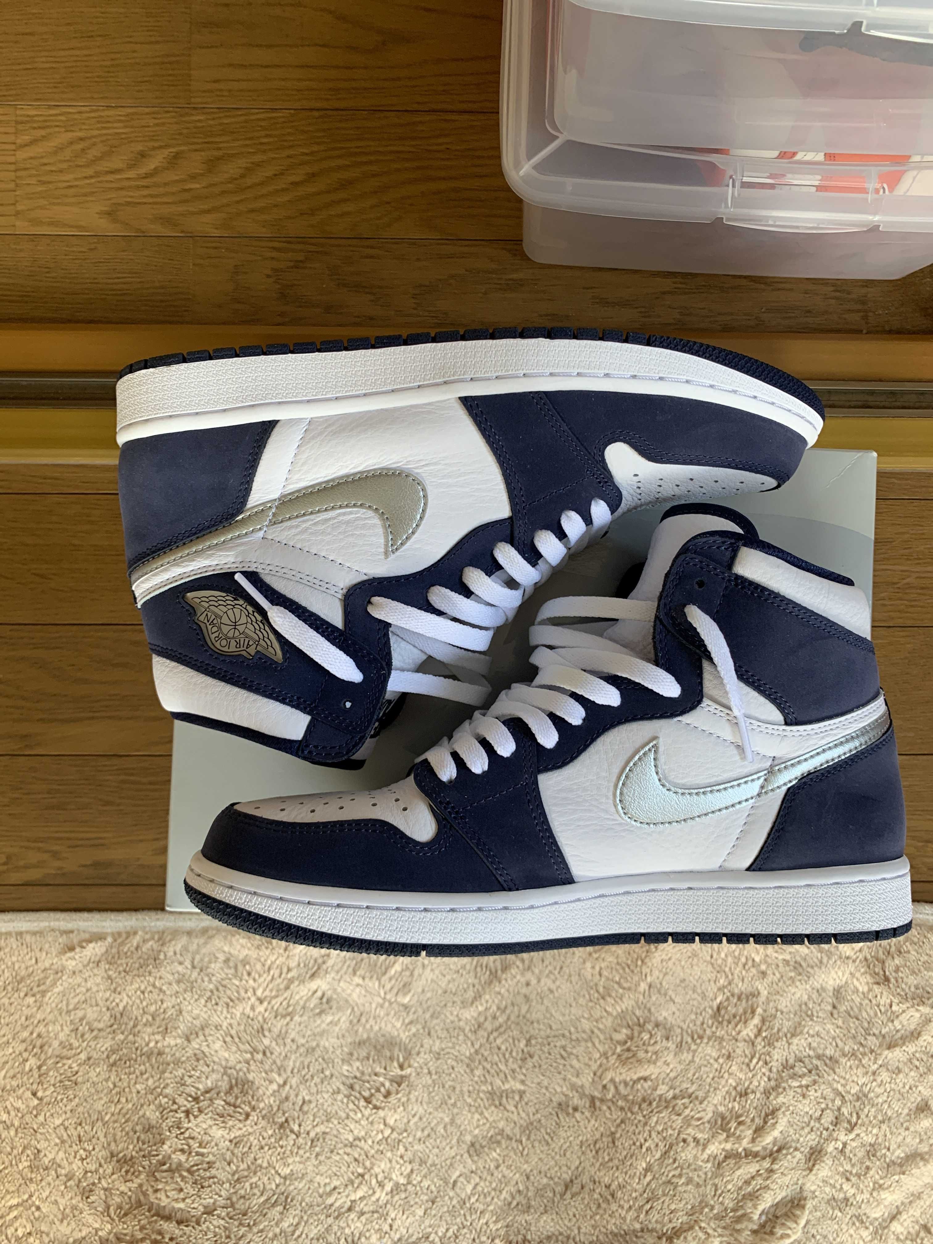 Nike Air Jordan 1 High OG CO.JP "White/Midnight Navy" (2020)(ブリーフケースなし)