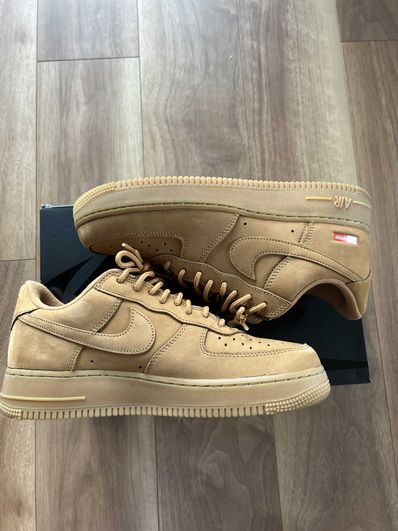Supreme × Nike Air Force 1 Low "Flax/Wheat"