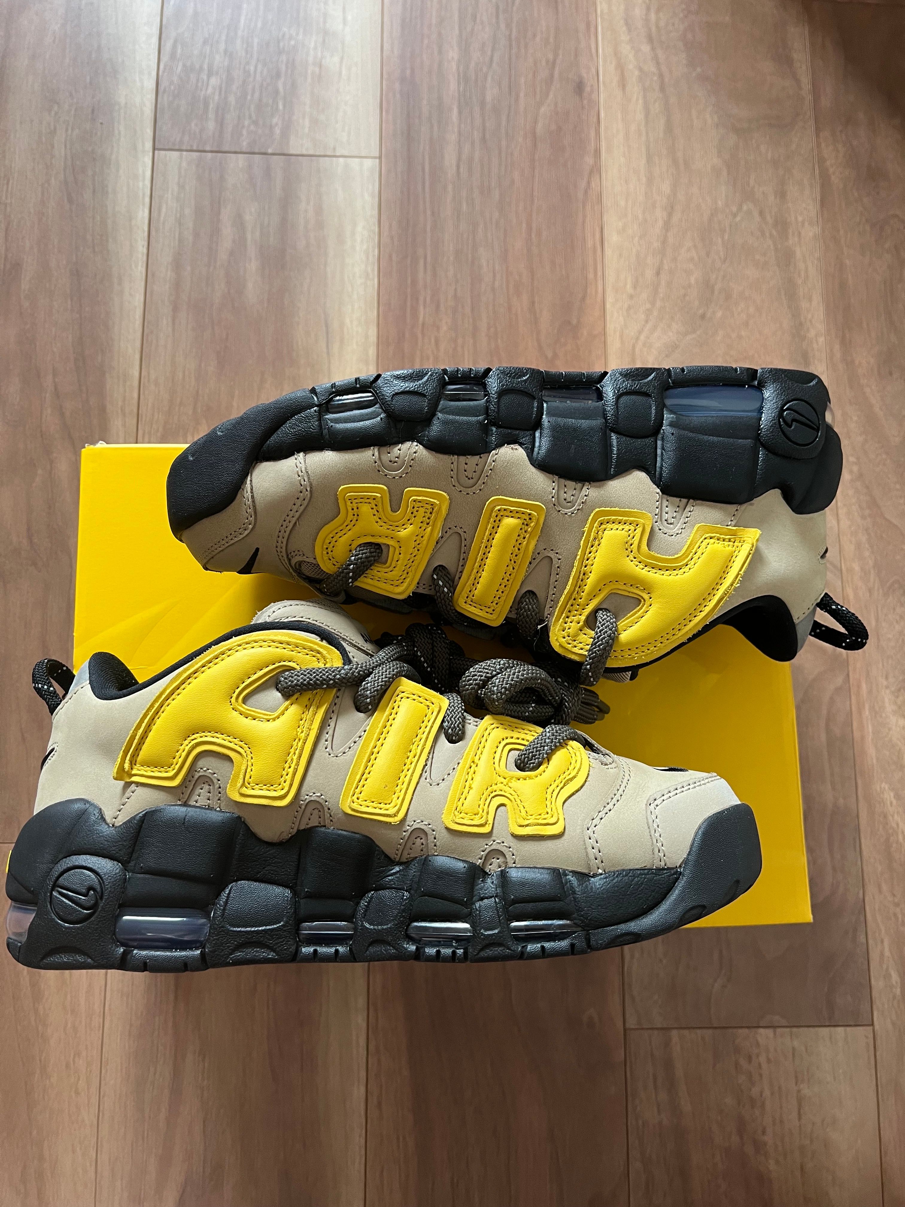 AMBUSH × Nike Air More Uptempo Low "Vivid Sulfur and Limestone"