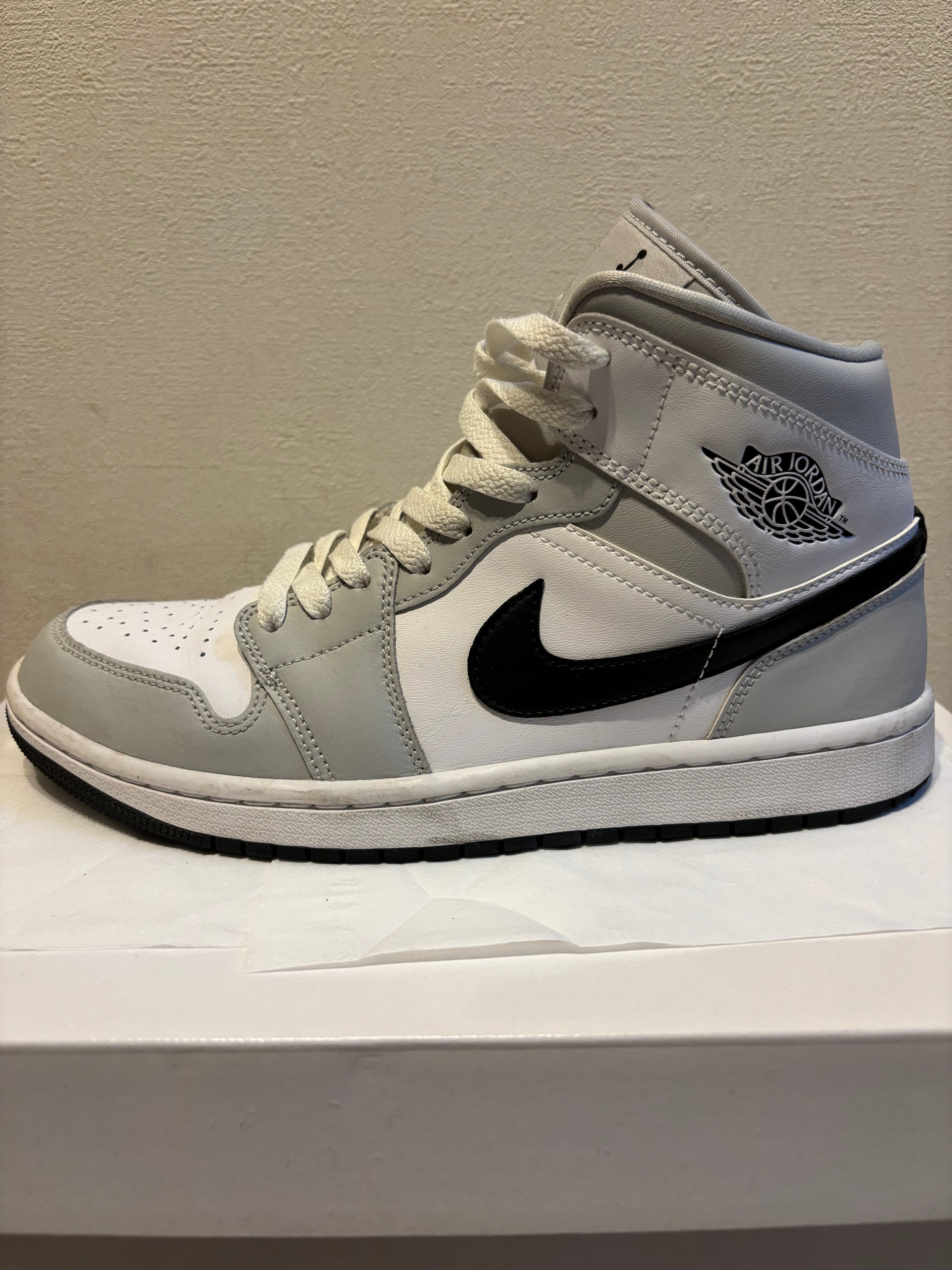 Nike Women's Air Jordan 1 Mid "Grey Fog/White/Black"