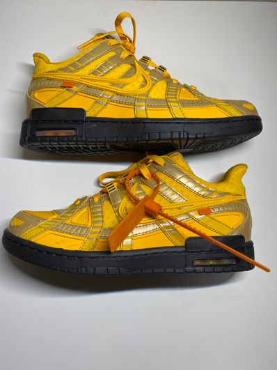 Off-White × Nike Air Rubber Dunk "University Gold"