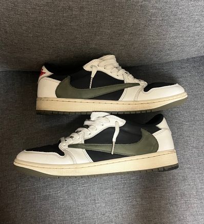 Travis Scott × Nike Women's Air Jordan 1 Low OG "Medium Olive"