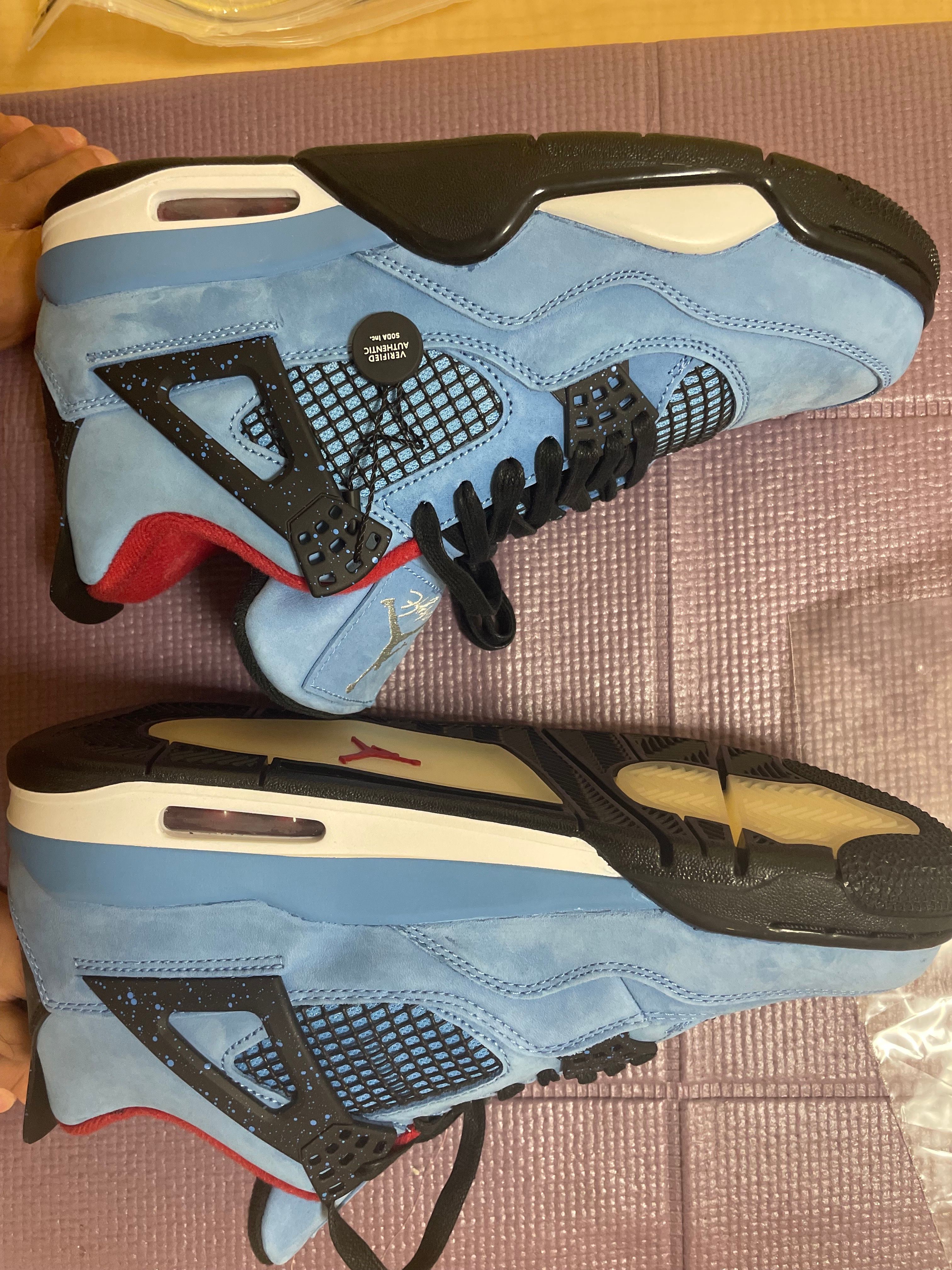 Travis Scott × Nike Air Jordan 4 Retro Cactus Jack "University Blue"
