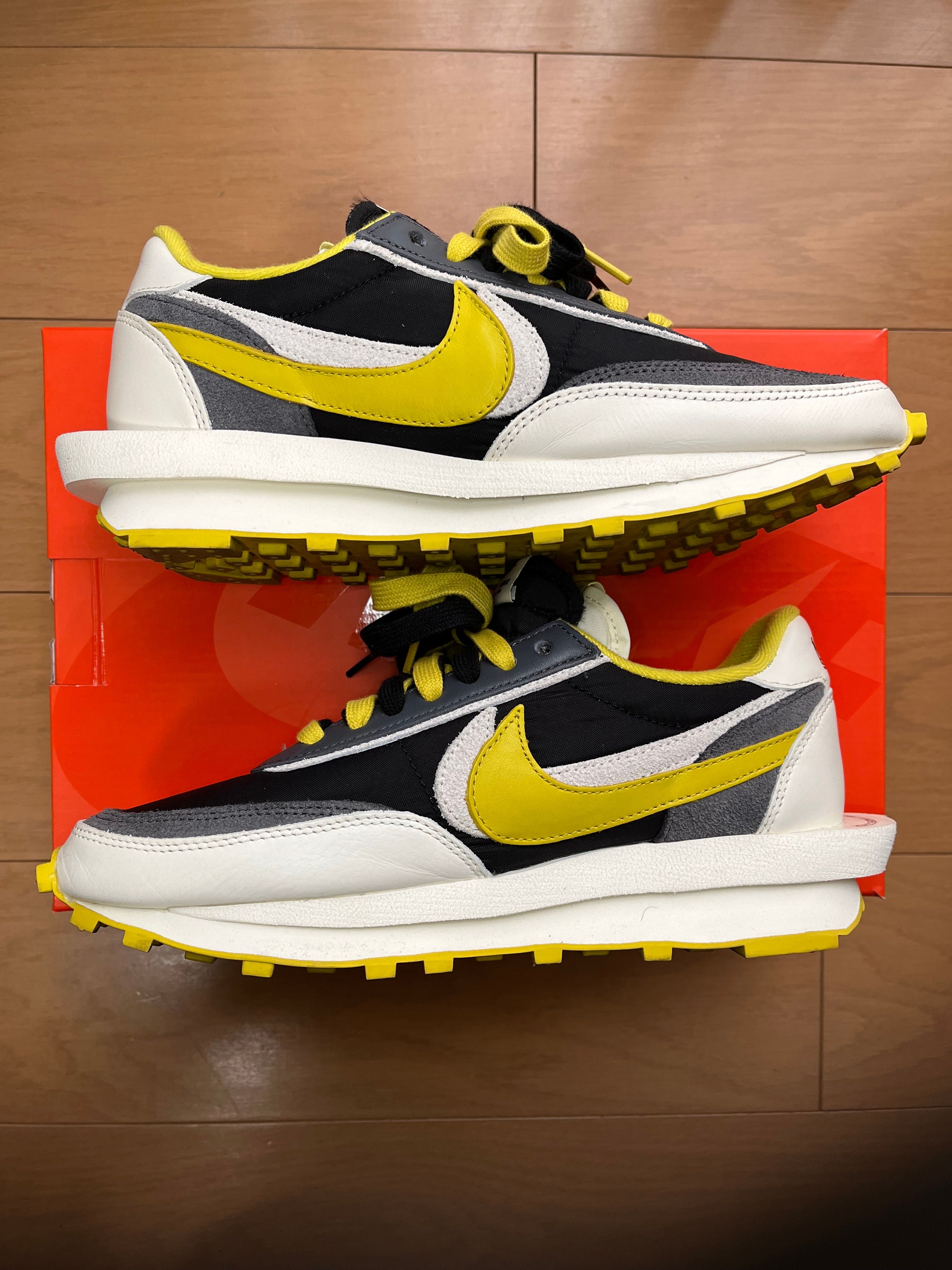 UNDERCOVER × sacai × Nike LD Waffle "Black/Sail-Dark Grey-Bright Citron"