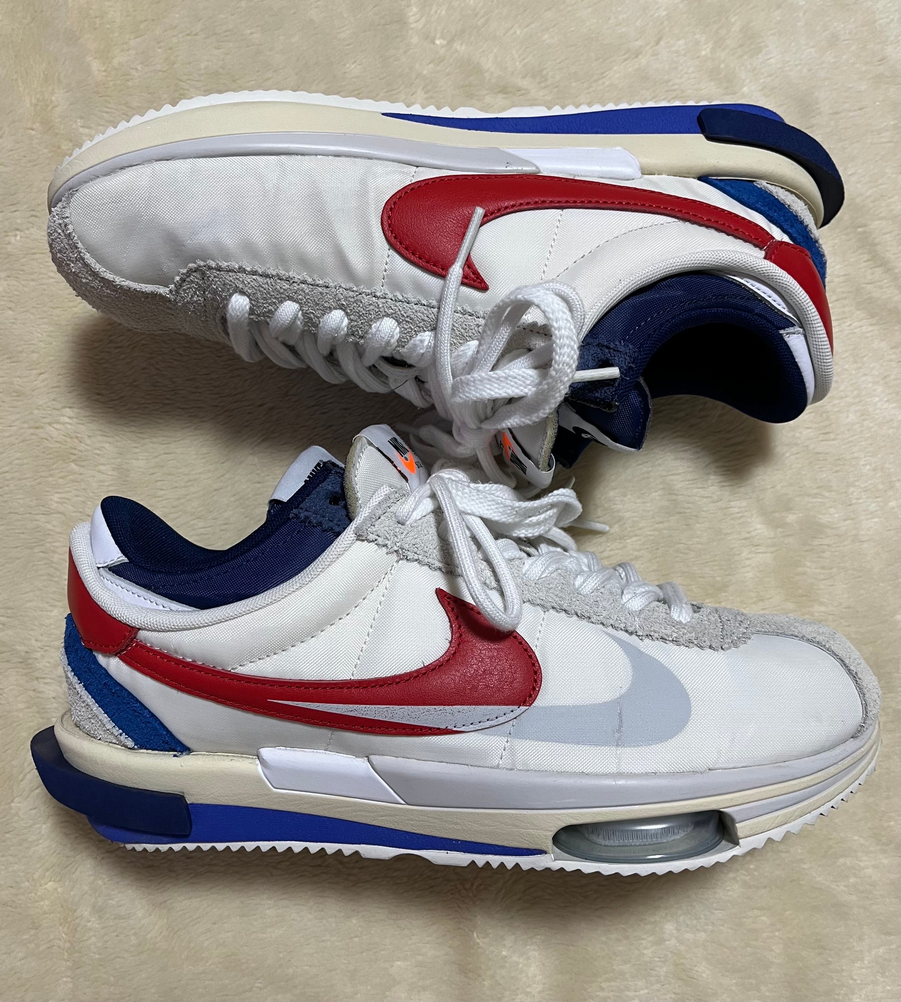 sacai × Nike Zoom Cortez "White and University Red"
