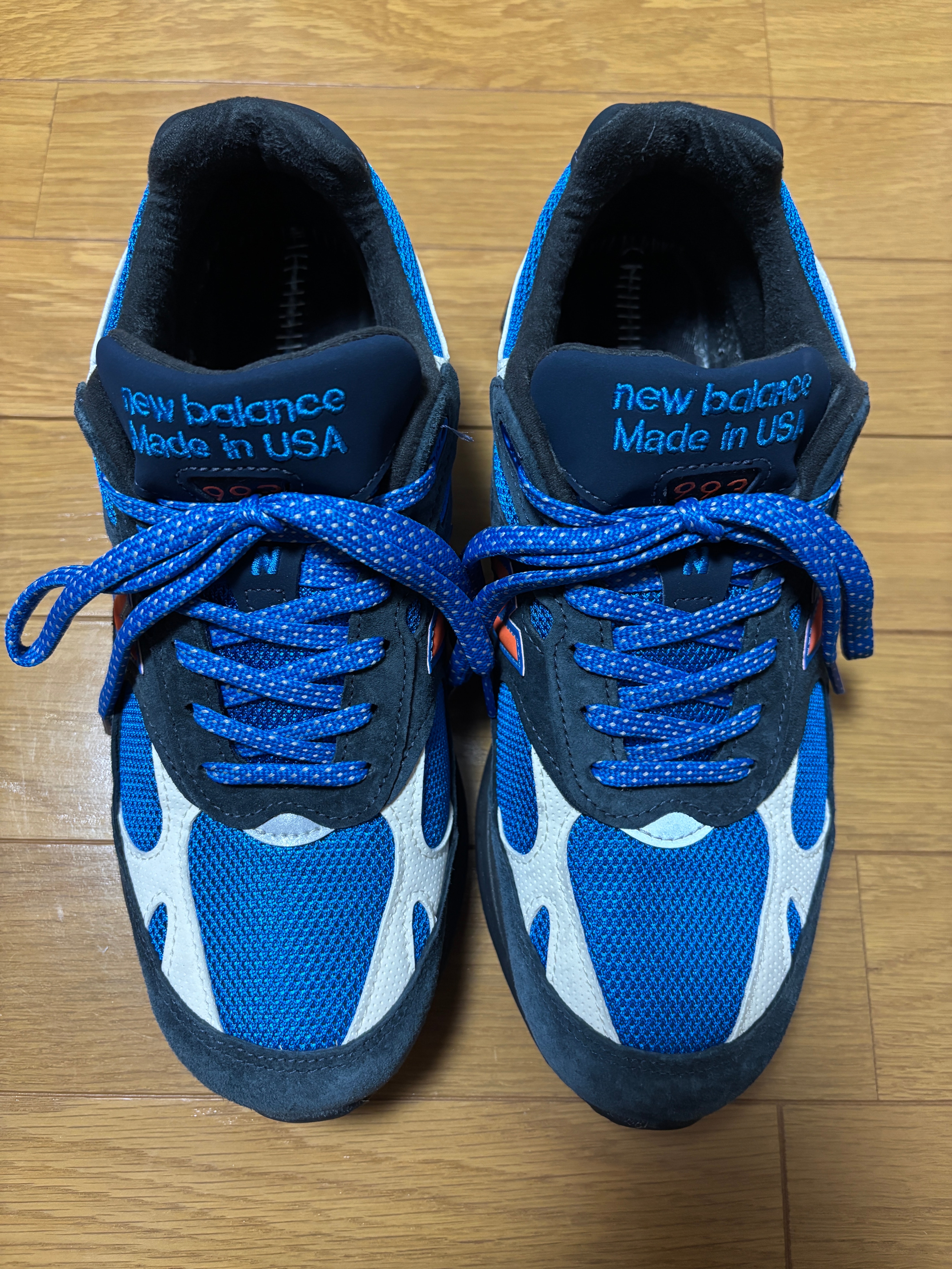 KITH × New Balance 993 Madison Square Garden "Navy/Princess Blue"