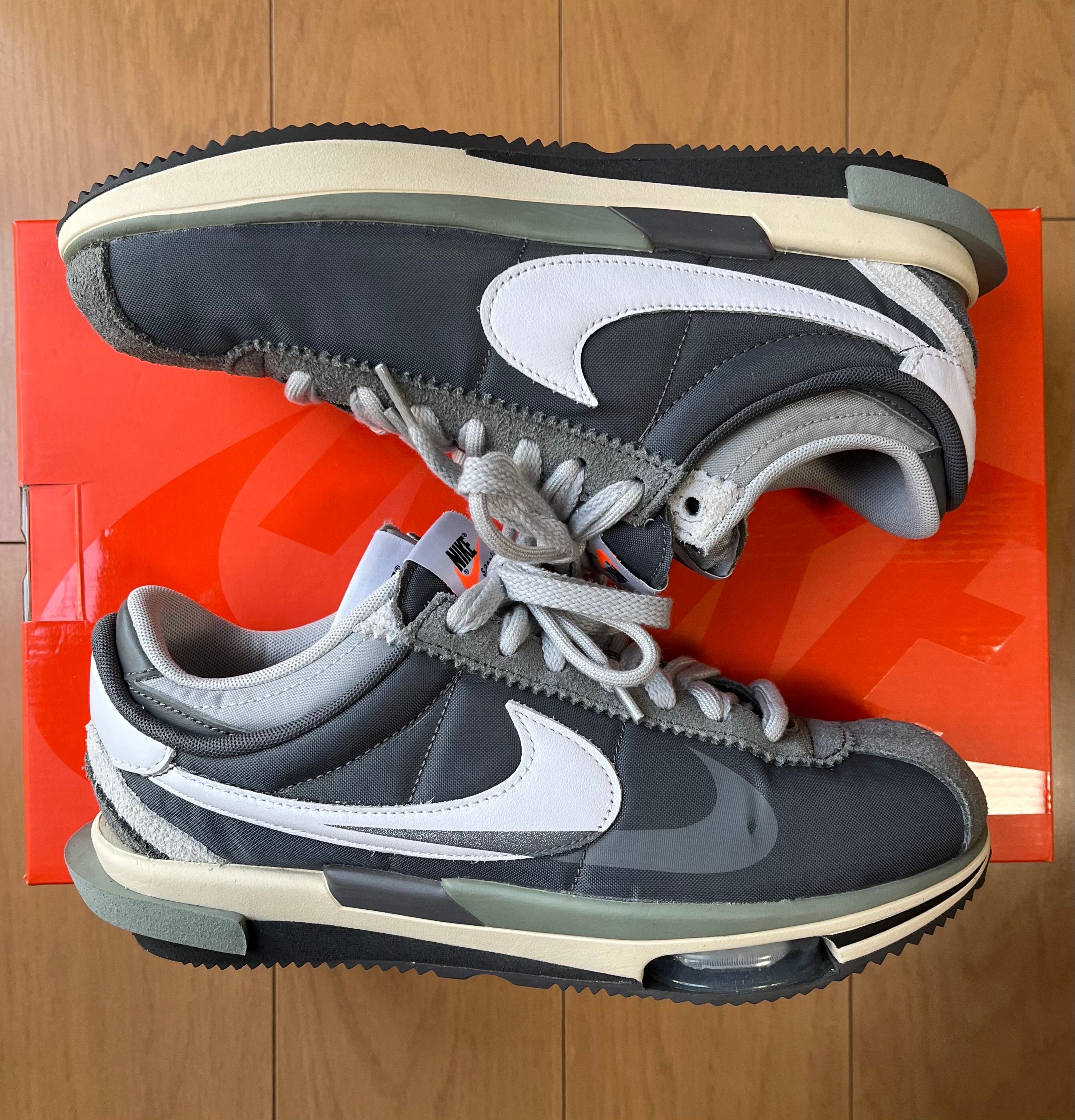 sacai × Nike Zoom Cortez "Iron Grey"