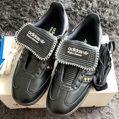 Wales Bonner × adidas Samba Studded "Core Black"