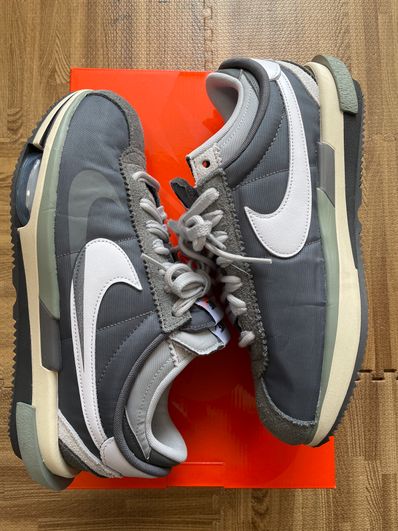 sacai × Nike Zoom Cortez "Iron Grey"