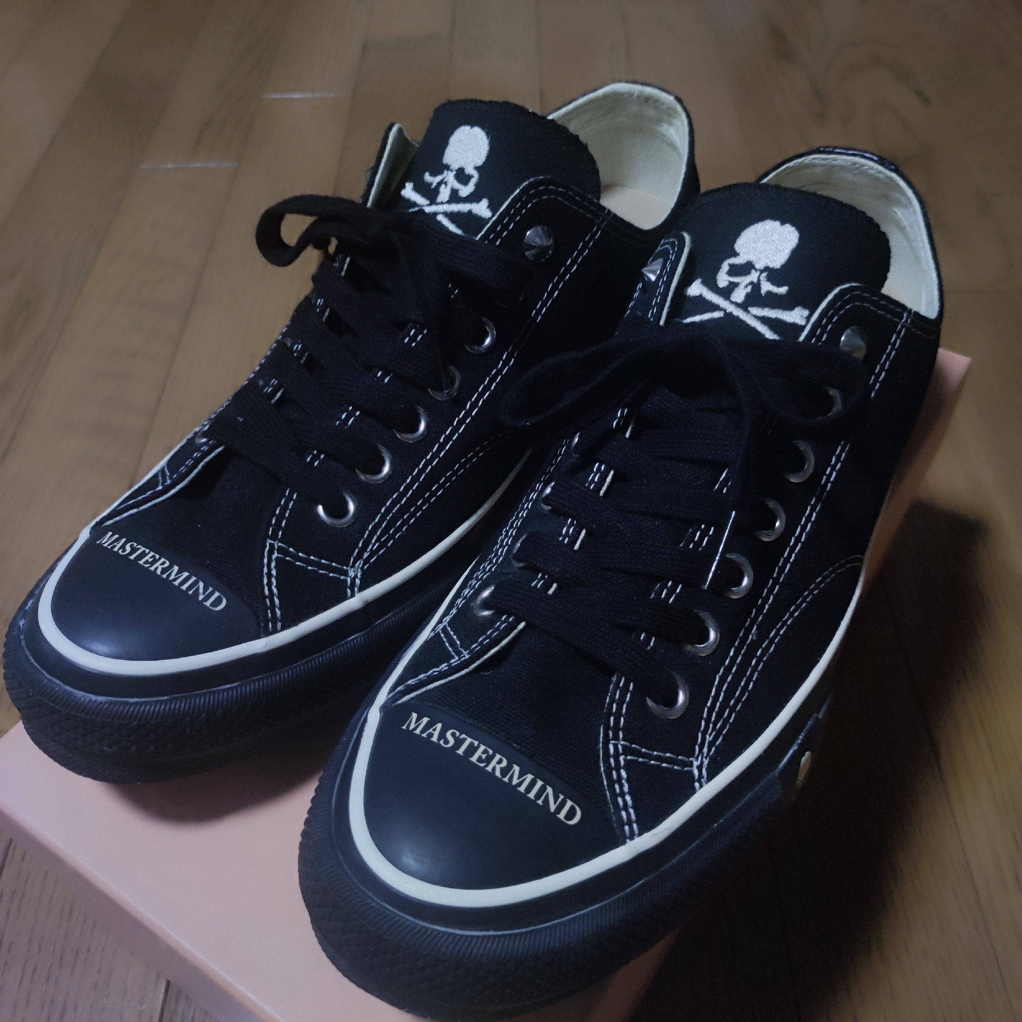 MASTERMIND JAPAN × CONVERSE CHUCK TAYLOR CANVAS MMJ OX "BLACK/BLACK"