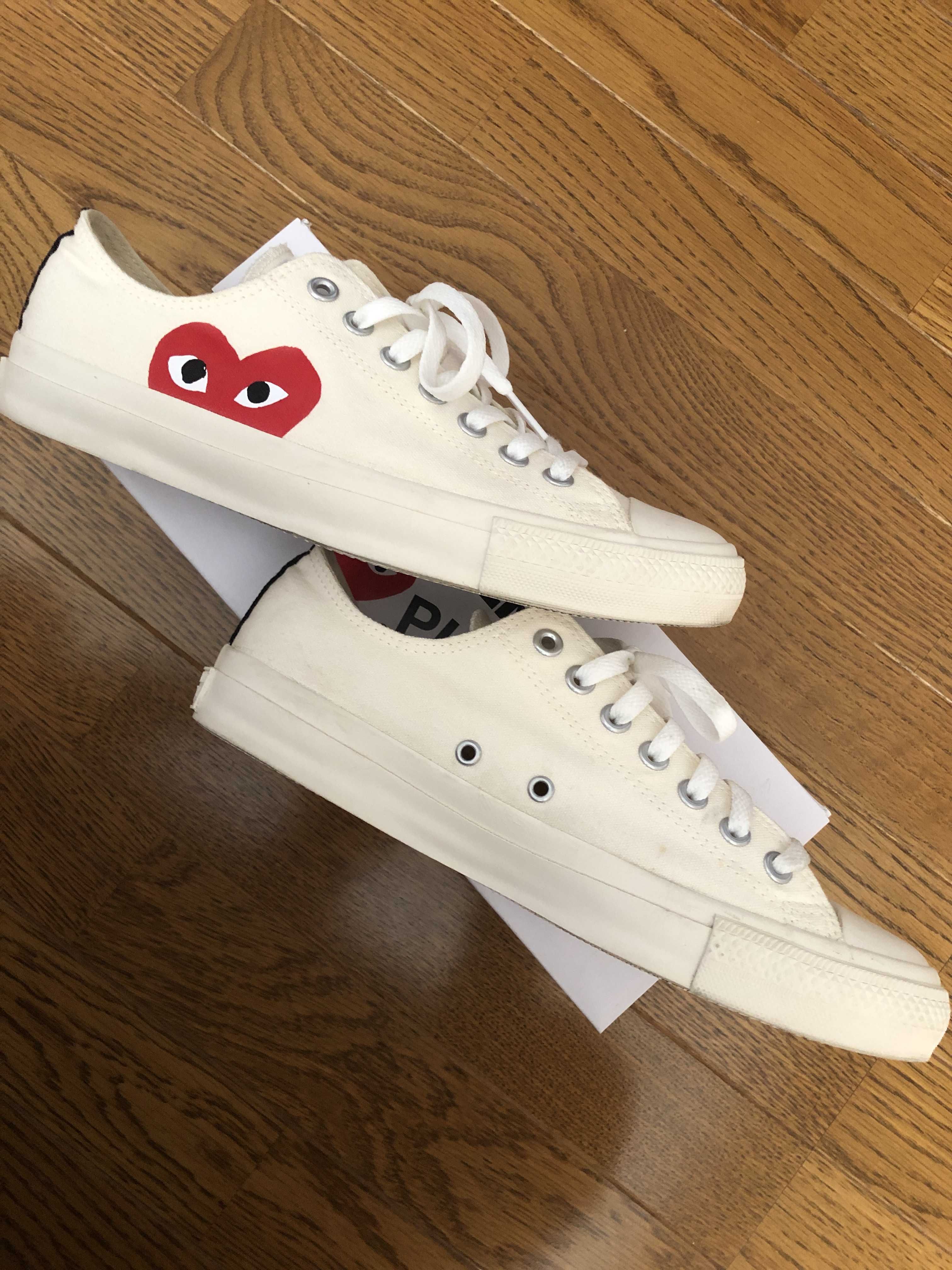 取り扱い不可:CDG PLAY × CONVERSE CHUCK TAYLOR 70 LOW "WHITE"