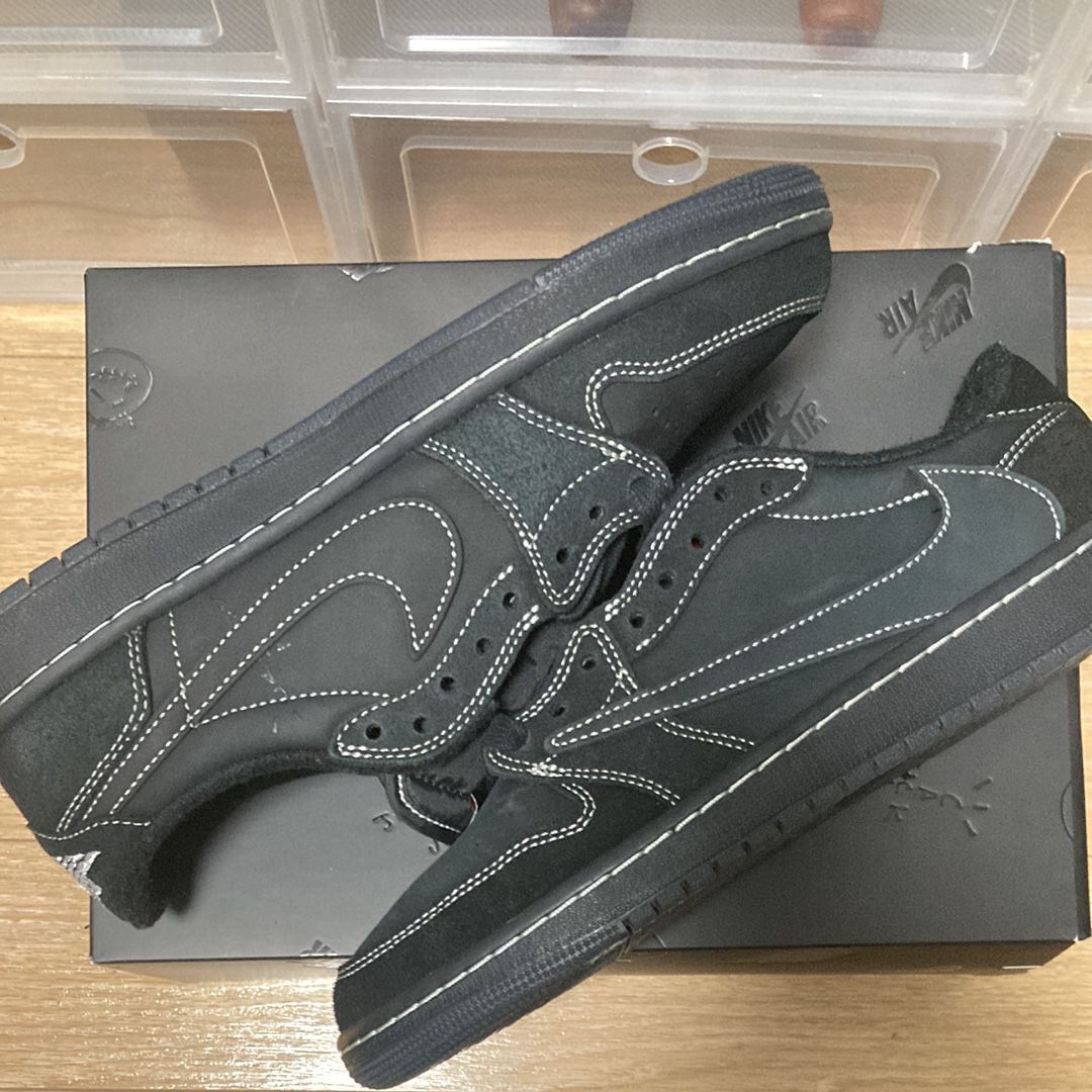 Travis Scott × Nike Air Jordan 1 Low OG SP "Black Phantom"