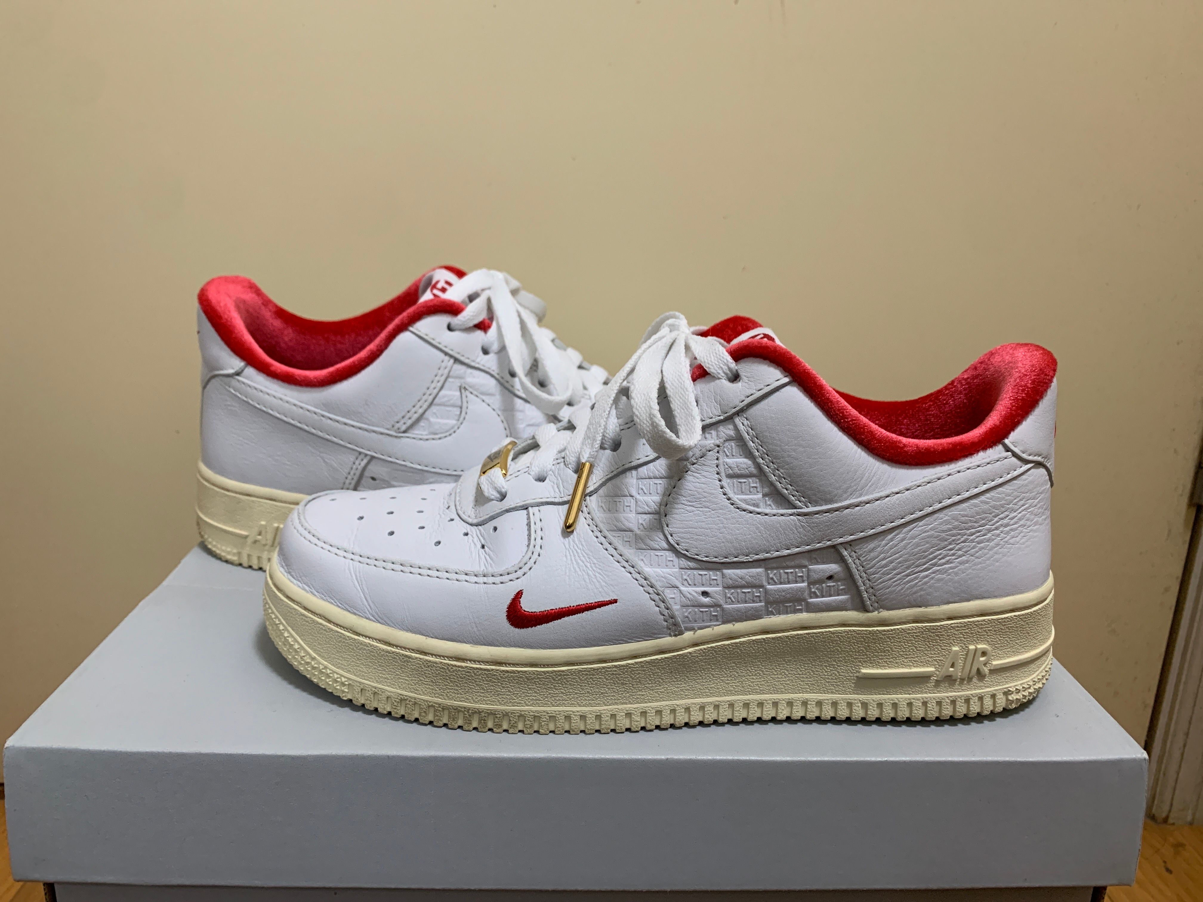 KITH × Nike Air Force 1 Low "White/Red"