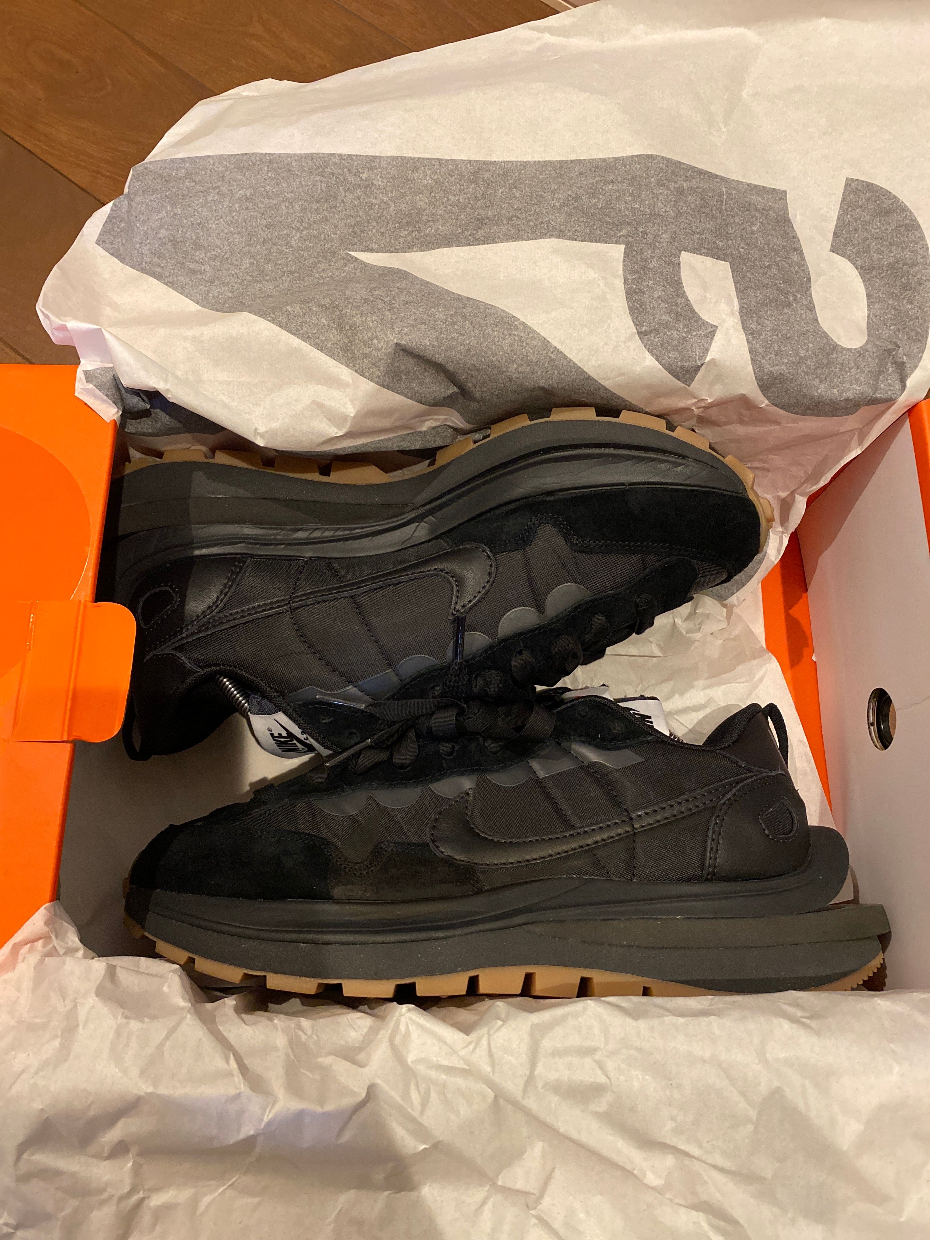 sacai × Nike VaporWaffle "Black Gum"