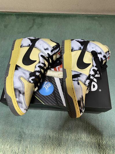 Nike Dunk High "Black Acid Wash"