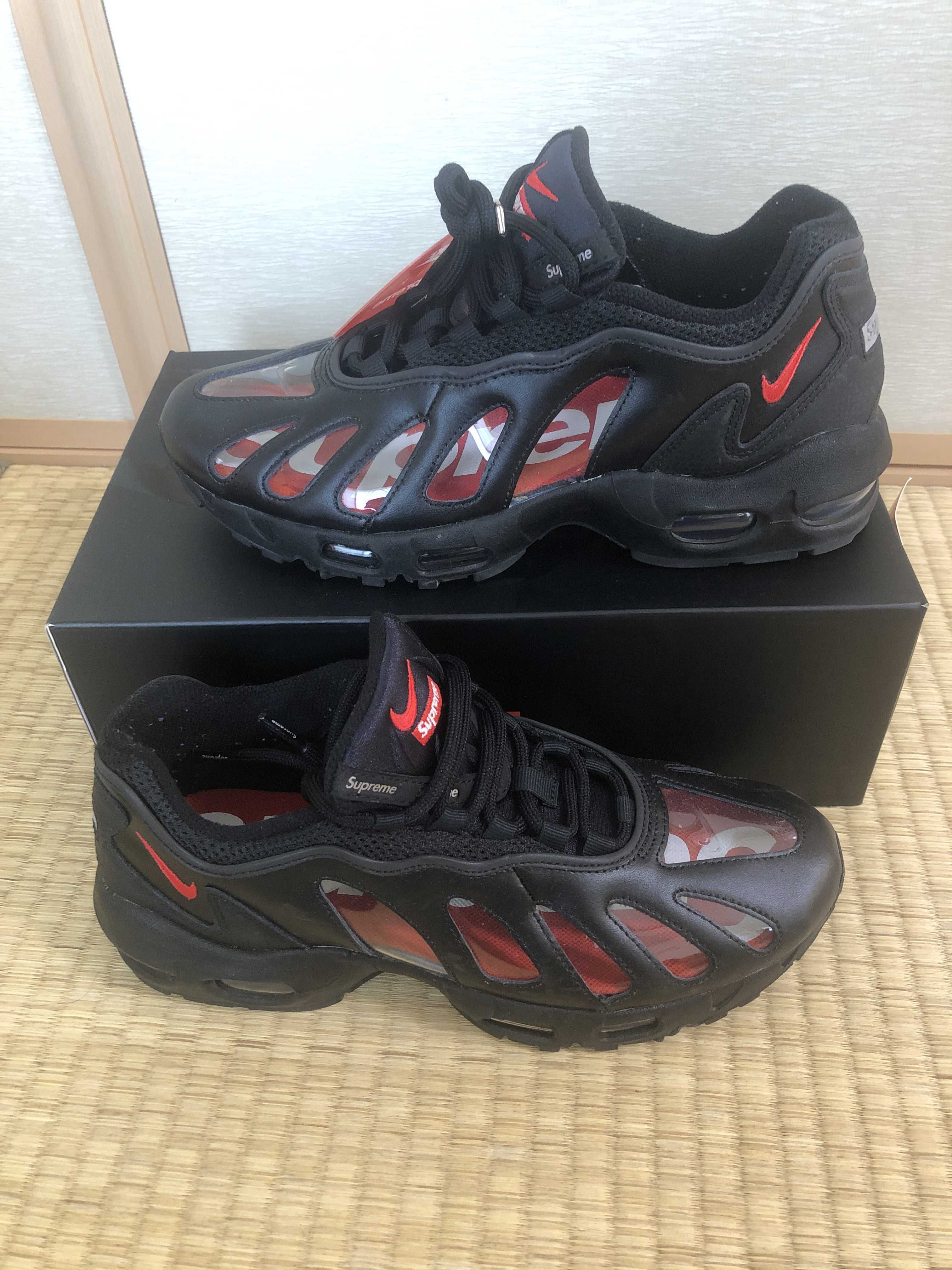 Supreme × Nike Air Max 96 "Black/Speed Red/Clear"