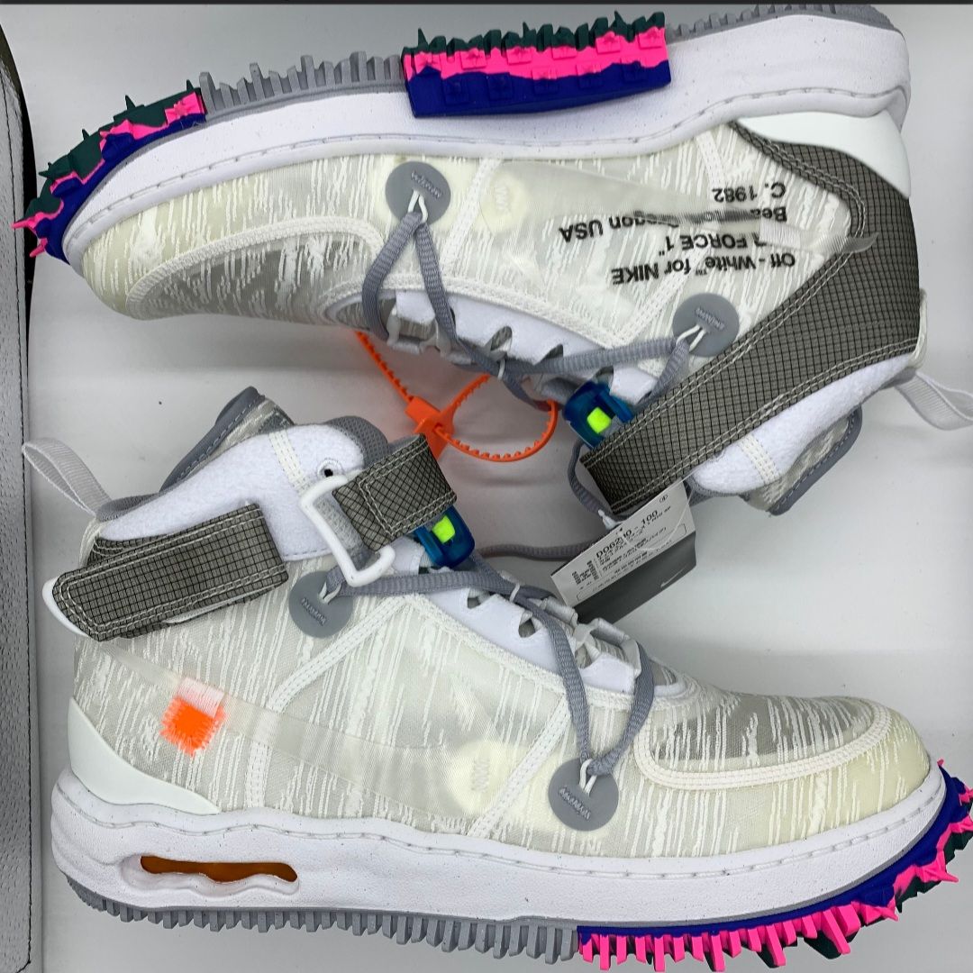 Off-White × Nike Air Force 1 Mid "White"