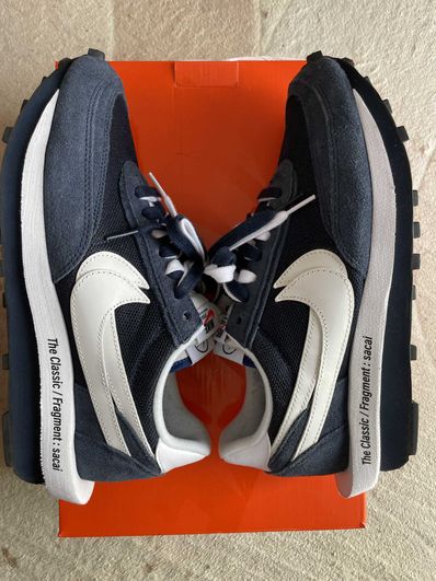 Fragment × sacai × Nike LD Waffle "Blackended Blue"