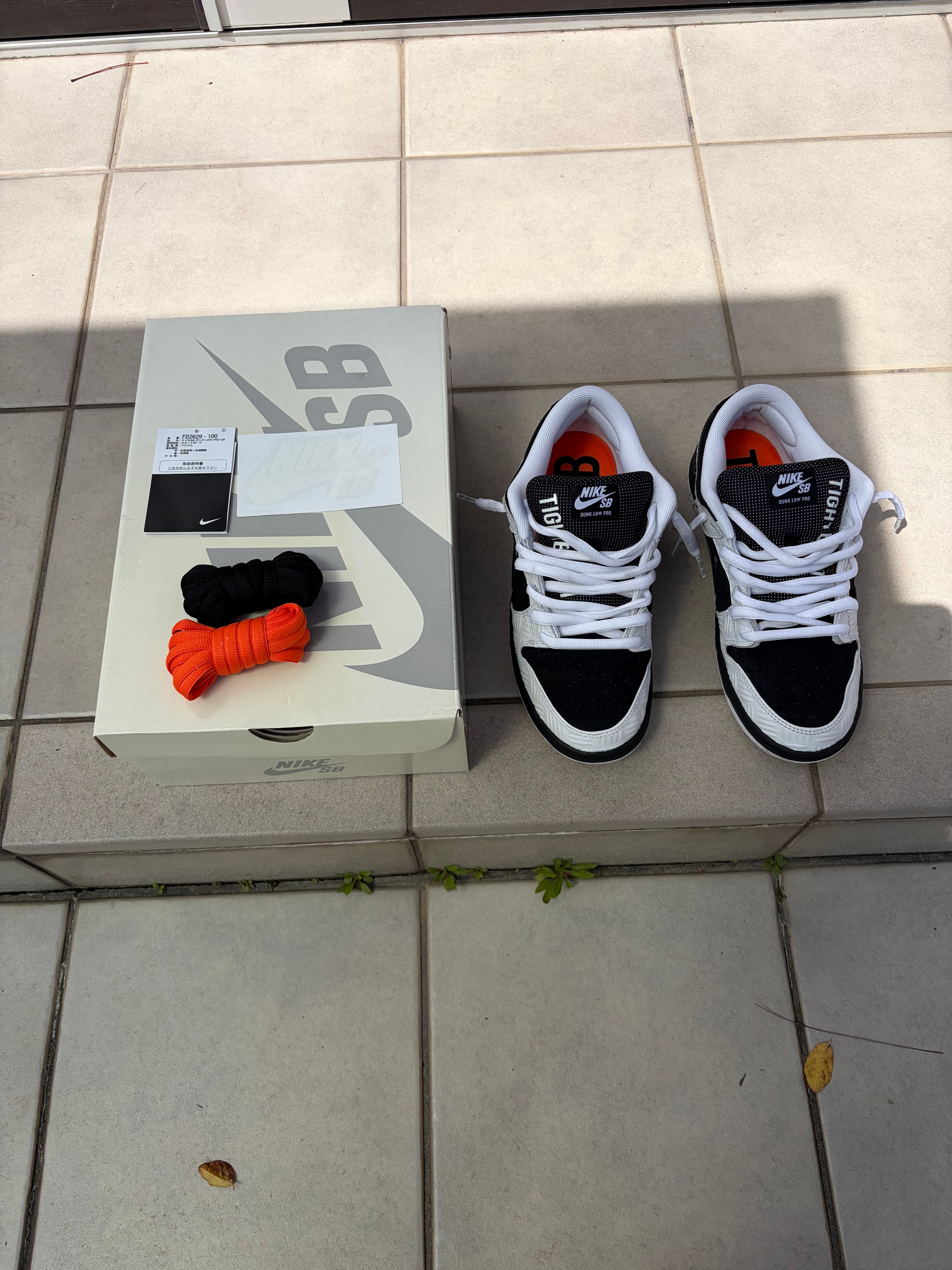 TIGHTBOOTH × Nike SB Dunk Low Pro QS "Black and White"