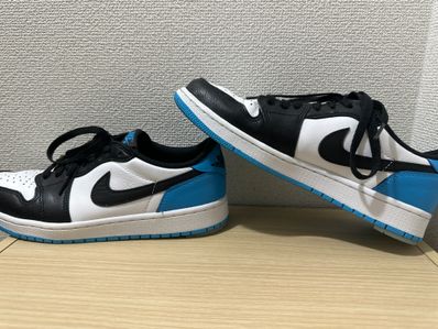 Nike Air Jordan 1 Low OG "Black and Dark Powder Blue/UNC"