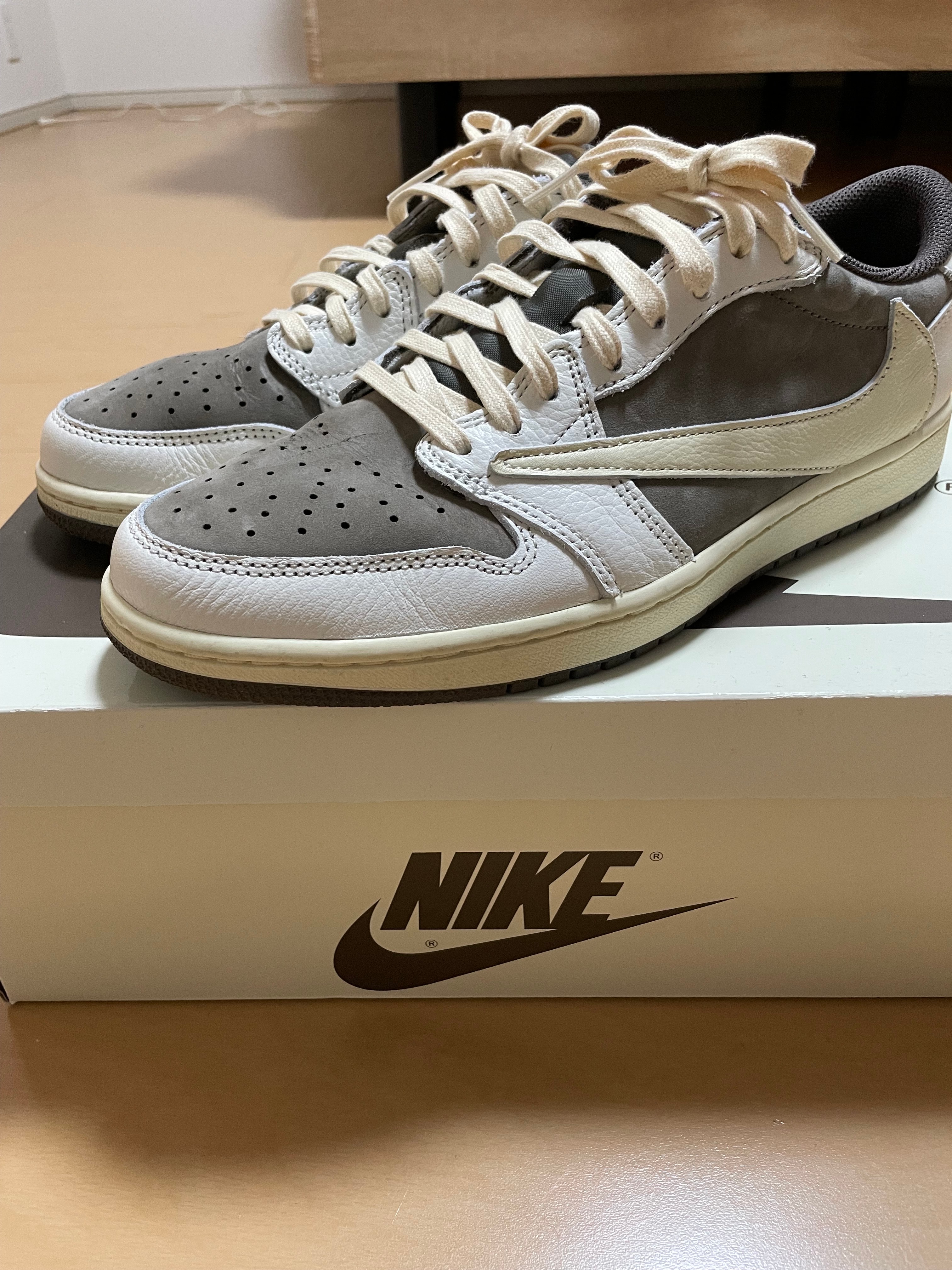 Travis Scott × Nike Air Jordan 1 Low OG SP "Reverse Mocha/Sail and Ridgerock"