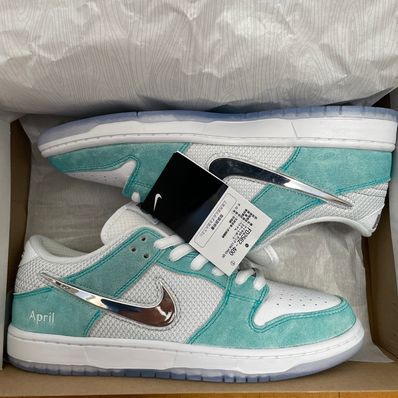 APRIL SKATEBOARDS × Nike SB Dunk Low Pro QS "White and Multi-Color"