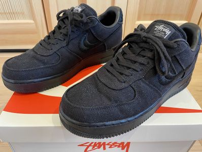 Stussy × Nike Air Force 1 Low "Triple Black"