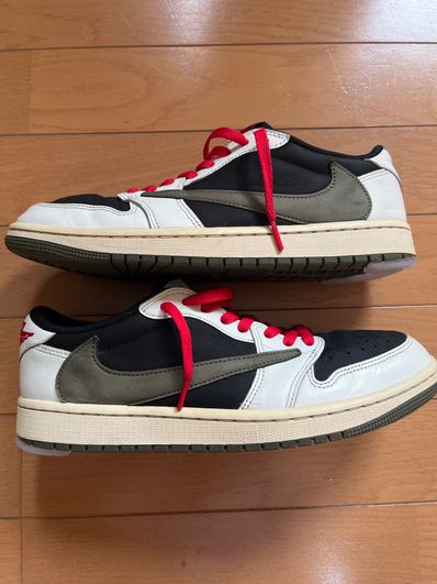 Travis Scott × Nike Women's Air Jordan 1 Low OG "Medium Olive"
