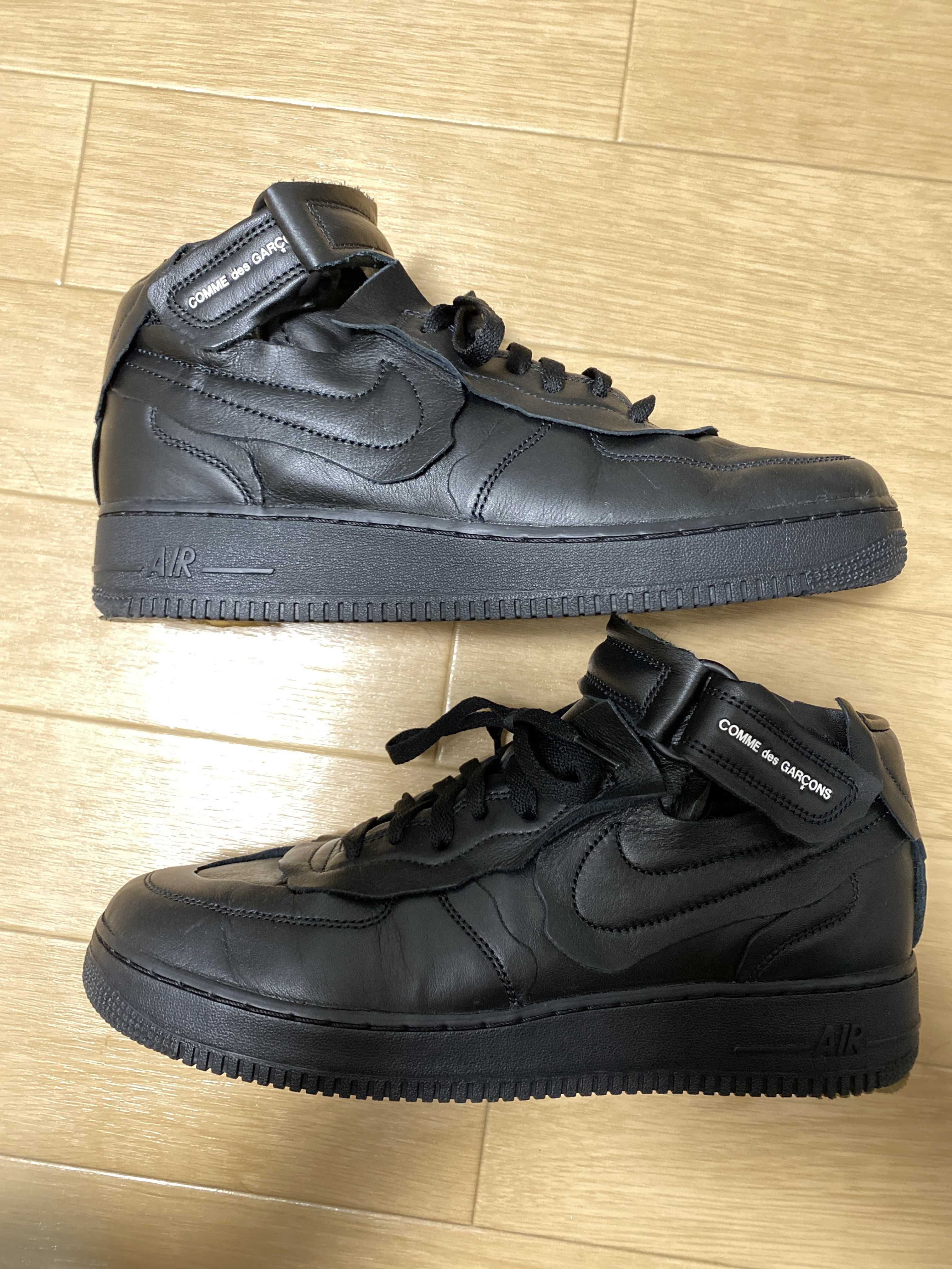 COMME des GARCONS × NIKE AIR FORCE 1 MID "BLACK"