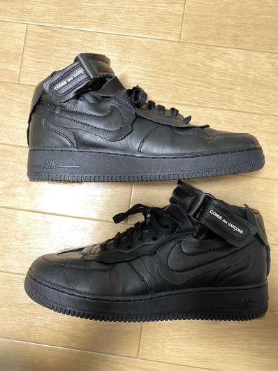 COMME des GARCONS × NIKE AIR FORCE 1 MID "BLACK"